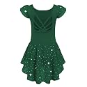 Arshiner Girls Ruffle Sleeve Ballet Leotard Criss-Cross Back Dance Dresses