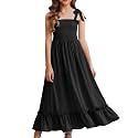 Arshiner Girls Summer Dress Boho Beach Casual
