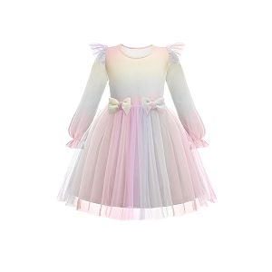 Arshiner Toddler Girls Tulle Dresses with Bow