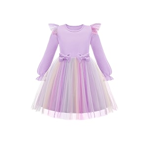 Arshiner Toddler Girls Tulle Dresses with Bow