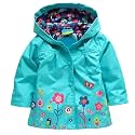 Arshiner Toddler Girls Waterproof Hooded Coat Jacket Outwear Raincoat