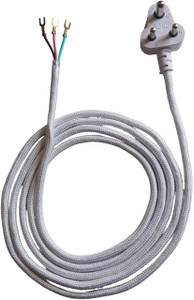 arshraj electronics multi purpose extension power cord 25 m white  3 pin top 6a 250v multi purpose extension power cord 25 m white  3 pin top 6a 250v power plug