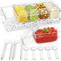 ARSTPEOE Condiment Tray, Chilled Condiment Server, Bar Accessories on Ice