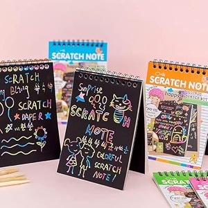 kids stationery notebook sketch scratch paper drawing note book ideal for school art projects and creative fun pack of 10