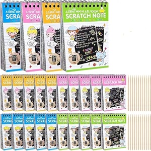 kids stationery notebook sketch scratch paper drawing note book ideal for school art projects and creative fun - pack of 18