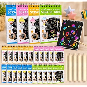 return gifts for birthday for kids party bulk scratch note book magic book return gifts for kids children girls boys best multicolor pack of 10