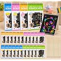 Return Gifts for Birthday for Kids Party Bulk Scratch Note Book, Magic Book Return Gifts for Kids Children Girls, Boys Best, Multicolor (Pack of 10)