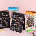 Return Gifts for Birthday for Kids Party Bulk Scratch Note Book, Magic Book Return Gifts for Kids Children Girls, Boys Best, Multicolor - 6 x 4 inch (Pack of 4)