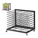 Art Drying Rack for Painting, 9 Removable Shelves, Mobile Art Studio Display Rack, Sturdy Metal, Height 15", Shelves 11" x 16"Art Drying Rack for Classroom, Art Studios and Schools