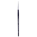 Oyster White Synthetic Hair Brush for Mixed Media, Watercolour, Acrylic, Gouache, Fabric &amp; Hobby Painting - Series 970 - Round - Short Handle - Size: 4, with Great Flow Control
