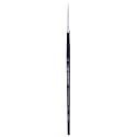 Art Essentials Oyster White Synthetic Hair Brush for Mixed Media, Watercolour, Acrylic, Gouache, Fabric &amp; Hobby Painting - Series 970 - Round - Short Handle - Size: 2, with Great Flow Control