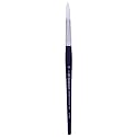Art Essentials Oyster White Synthetic Hair Brush for Mixed Media, Watercolour, Acrylic, Gouache, Fabric &amp; Hobby Painting - Series 970 - Round - Short Handle - Size: 12, with Great Flow Control