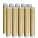 Art Mailing Tubes With Caps & Label Sticker By AirKart for Packing & Shipping documents, maps, drawings, paintings & art work 2 Inch Diameter (Length: 12 inches (30.5 CM), Pack of 10)