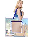 AKAYOK Large Poster Storage Bag, 25" x 19" Art Portfolio Bag with Pocket for Poster, Cutting Mats, Scrapbook, Keepsake - Waterproof Art Bag for Classroom Home Office Outdoor
