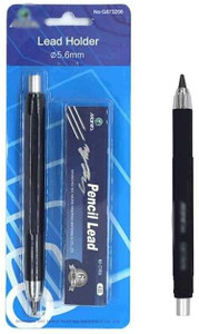 art ranger mechanical pencil with clutch mechanism and 6 lead refills 4b 56mm pencil