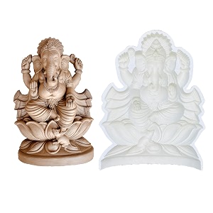 18-inch fibreglass ganesha idol making mold  durable reusable mould for eco-friendly clay pop and cement idols