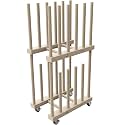 Art Storage Rack - Canvas &amp; Paper Storage Stand with Handle &amp; Caster Wheels for Art Studios &amp; Gallery