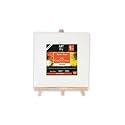 Art Story Mini Small Display Canvas Board with Easel Stand15 X 15cm 1PC | for Acrylic, Oil, Watercolor Painting | Suitable for Artists, Students & Beginners