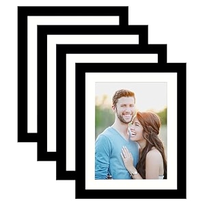 art street premium photo frame for living room classic aesthetic design photo frames for photograph art work kids room set of 4 6x8 inch black