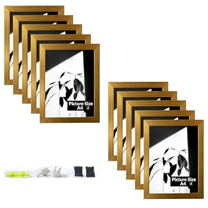 art street a4 size certificate document photo frames set of 10 for home decoration living room office decoration vintage gold size 834 x 1234