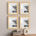 Art Street Premium Photo Frame for living room, Classic Aesthetic Design Photo Frames for Photograph, Art Work, Kids Room Set of 4 (8x12 Inch, Beige)
