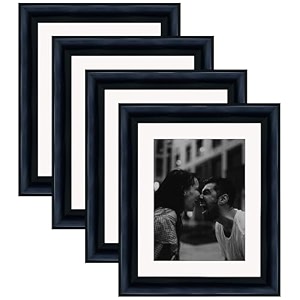 art street wooden photo frame for living room aesthetic cave design photo frames for photograph art work certificates set of 4 8x10 inch black