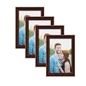 Art Street A4 Size Photo Frame For Wall Set of 4 Premium Dark Brown Picture Frame Size -8x12 Inches