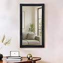 Art Street Decorative Wall Mirror/Looking Glass Black Bar Flat Inner Size 12 x 24 inch, Outer Size (15 x 27 inch)