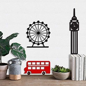 art street london theme mdf plaque painted cutout ready to hang for home office wall dcor wall art black 69x61 35x67 12x24 inch
