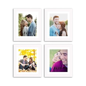 art street paintingmantra set of 4 individual couple photo framewall hanging for home dcor - white