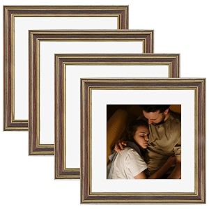 art street synthetic wooden set of 4 individual couple rectangular photo framewall hanging for home dcor - pink size 6x8 inch