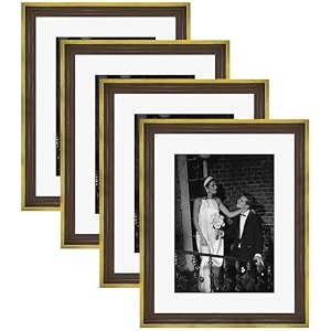 art street luxury photo frame for living room modern step design photo frames for photograph art work kids room set of 4 12x16 inch brown