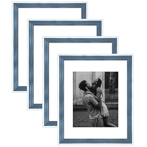 art street luxury photo frame for living room modern step design photo frames for photograph art work kids room set of 4 11x14 inch blue