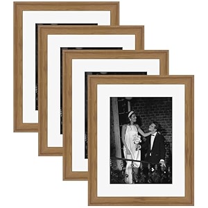 art street set of 4 individual couple photo framewall hanging for home dcor - natural size 12x16 inch