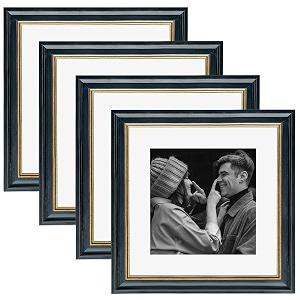 art street wood picture frames set of 4 wall mounted premium 3d photo frame vertical amp horizontal wall hanging individual collage for home dcor black size 12x12 inch