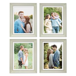art street picture frames set of 4 wall mounted premium 3d photo frame vertical amp horizontal wall hanging individual collage for home dcor grey size 8 x 10 inch
