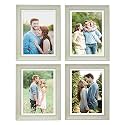 Art Street Picture Frames Set of 4 Wall Mounted Premium 3D Photo Frame Vertical &amp; Horizontal Wall Hanging Individual Collage for Home Décor (Grey, Size 8 x 12 inch)