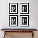 Art Street Premium Photo Frame for living room, Classic Aesthetic Design Photo Frames for Photograph, Art Work, Kids Room Set of 4 (12x16 Inch, Black)