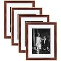 Art Street Wooden Photo Frame for living room, Aesthetic Cave Design Photo Frames for Photograph, Art Work, Certificates Set of 4 (12x16 Inch, Brown)