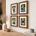 Art Street Wooden Photo Frame for living room, Aesthetic Cave Design Photo Frames for Photograph, Art Work, Certificates Set of 4 (6x8 Inch, Brown)