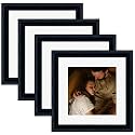 Art Street Premium Photo Frame for living room, Classic Aesthetic Design Photo Frames for Photograph, Art Work, Kids Room Set of 4 (6x8 Inch, Black)