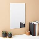 Art Street Rectangle Shape Adhesive Mirror Sticker for Wall on Tiles Bathroom Bedroom Living Room for Home, Size: 8x12 Inch