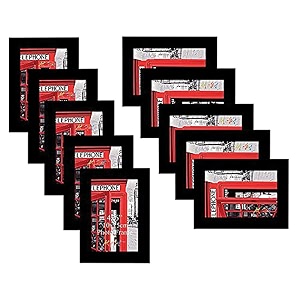 art street individual photo frames set of 10 picture frame for home decoration living room office decoration green size 8x10 inch