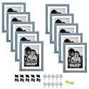 Art Street Individual Photo frames Set of 10, Picture Frame For Home Decoration, Living Room, Office Decoration (Blue, Size: 8x10 Inch)