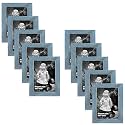 Art Street Individual Photo frames Set of 10, Picture Frame For Home Decoration, Living Room, Office Decoration (Blue, Size: 5x7 Inch)