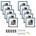 Art Street Individual Photo frames Set of 10, Picture Frame For Home Decoration, Living Room, Office Decoration (Blue, Size: 8x8 Inch)
