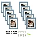 Art Street Individual Photo frames Set of 10, Picture Frame For Home Decoration, Living Room, Office Decoration (Blue, Size: 6x8 Inch)