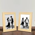 Art Street Set of 2 Table Photo Frames Wall Hanging for Home, Living Room, Study Room Decor &amp; Office Decor (Color: Beige, Size, 4x6 Inch)