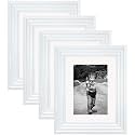 Art Street Set of 4 Individual Couple Photo Frame/Wall Hanging for Home Décor - (Step Gold, Size 6x8 Inch)