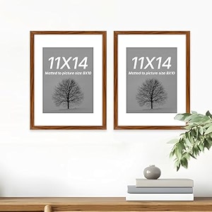 art street synthetic document large size wall photo frame set of 2 big frames for wall artwork certificates picture amp photographs home decor11x14 inch matted to 8x10 inch brown
